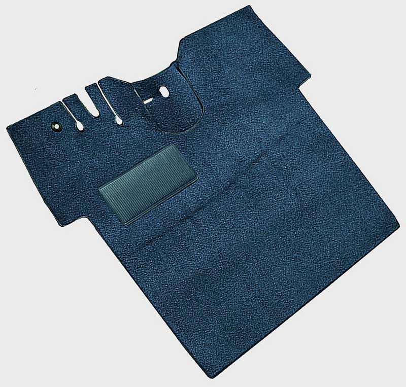 1955-59 Chevy/GMC Truck Carpet Set Full Floor w/ Holes Flat Floor Cut & Sewn Daytona Dark Blue