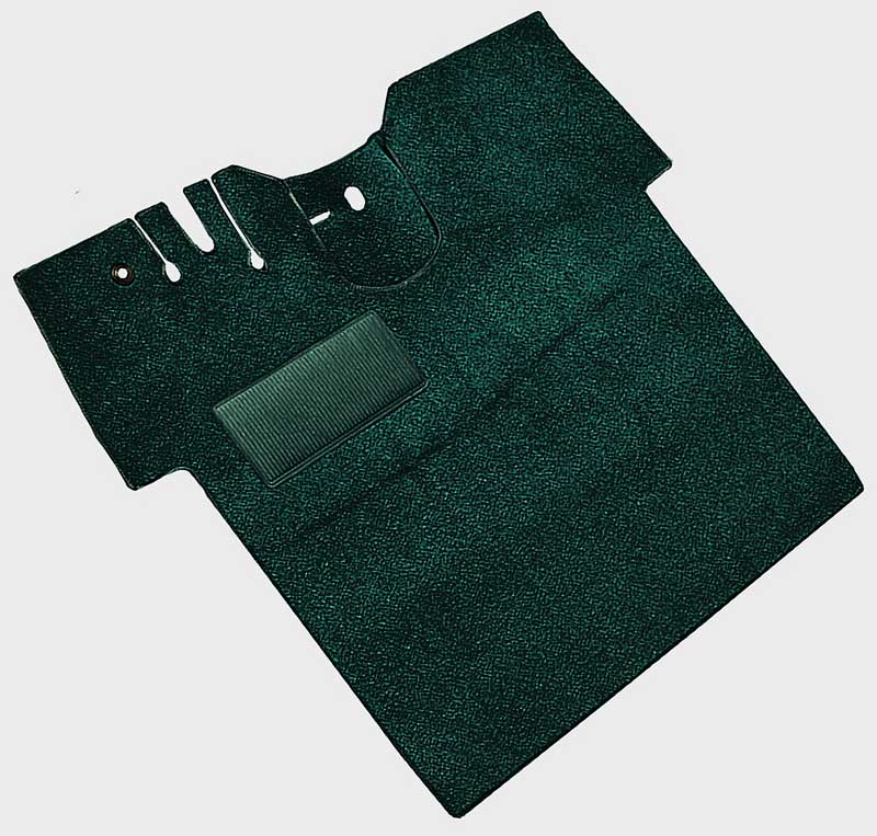 1955-59 Chevy/GMC Truck Carpet Set Full Floor w/ Holes Flat Floor Cut & Sewn Daytona Dark Green