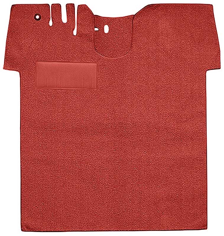 1955-59 Chevy/GMC Truck Carpet Set Full Floor w/ Holes Flat Floor Cut & Sewn Loop Red