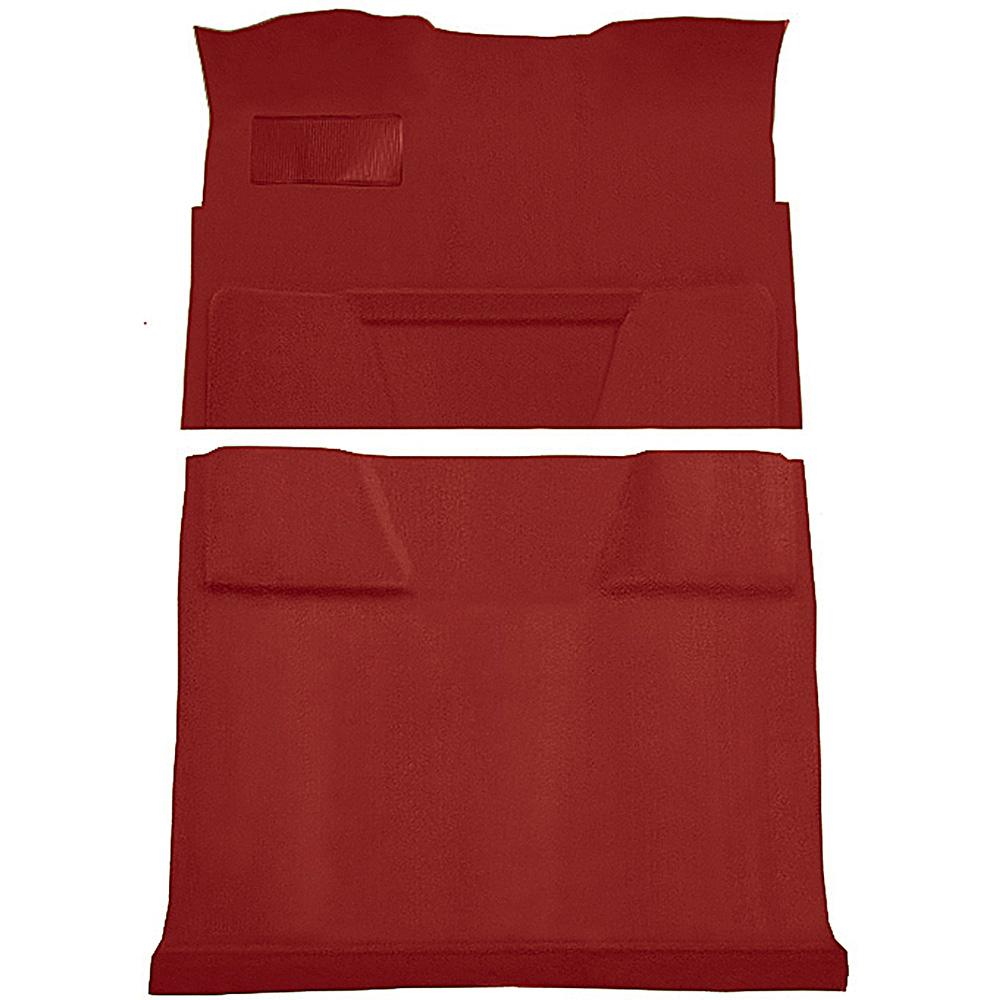 1974-80 Chevrolet, GMC Suburban 4-Door Molded Carpet Kit Cut Pile Standard Backing Column Shift Automatic 2WD Oxblood