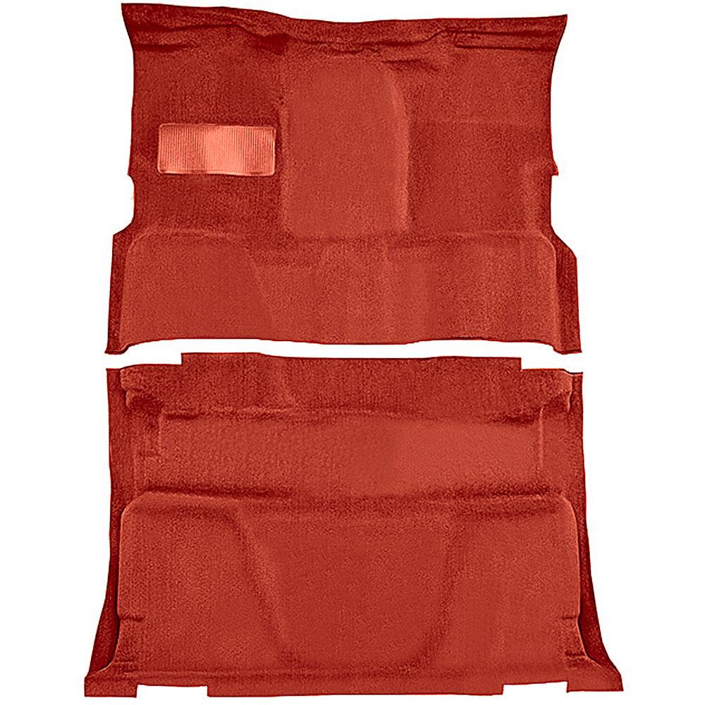 1981-91 Chevrolet, GMC Pickup Crew Cab Molded Carpet Set Cut Pile Standard Backing Floor Shift 4-Speed 2WD Maple / Canyon