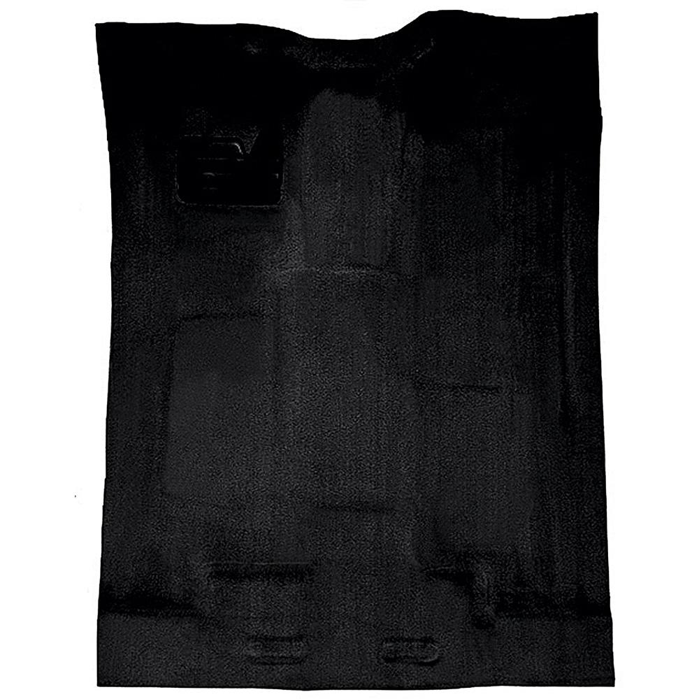 1988-02 Chevrolet/GMC Truck Extra Cab w/o Rear AC Carpet Set Complete Molded Standard Backing Cutpile Black