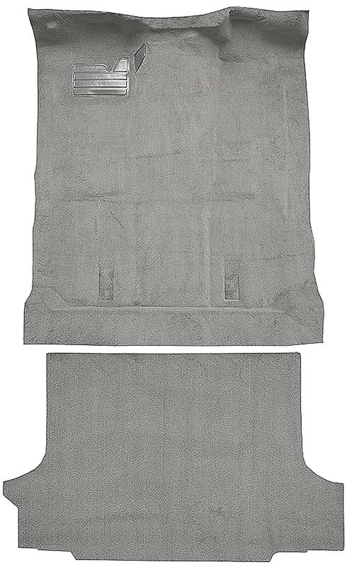1992-99 Blazer/Tahoe/Yukon Full-Size/2-Door Carpet Set Complete Molded Standard Backing w/o Heat Vents Cutpile Medium Gray