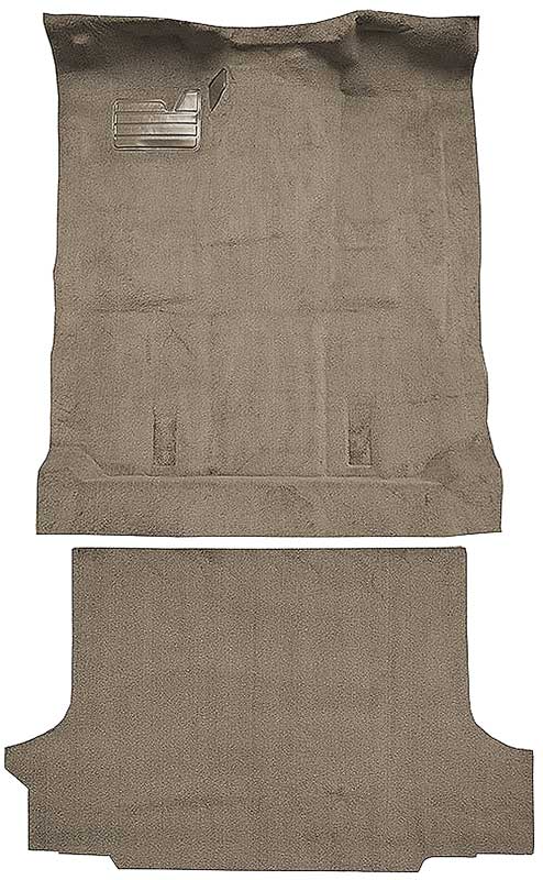 1992-99 Blazer/Tahoe/Yukon Full-Size/2-Door Carpet Set Complete Molded Standard Backing w/o Heat Vents Cutpile Gray
