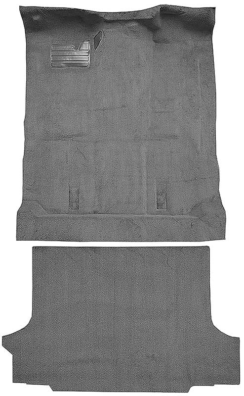 1992-99 Blazer/Tahoe/Yukon Full-Size/2-Door Carpet Set Complete Molded Standard Backing w/o Heat Vents Cutpile Dark Gray