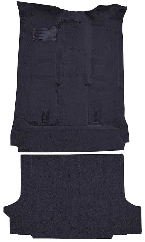 1992-99 Blazer/Tahoe/Yukon Full-Size/2-Door Carpet Set Complete Molded Standard Backing w/ Heat Vents Cutpile Navy Blue