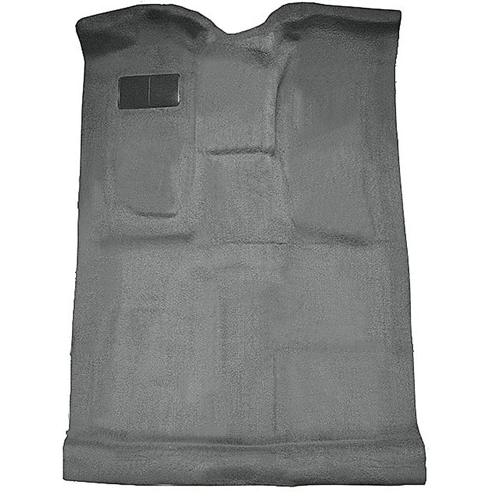 1999-07 Silverado/Sierra/Avalanche Truck Crew Cab Carpet Set Complete Molded Standard Backing Cutpile Medium Gray / Pewter