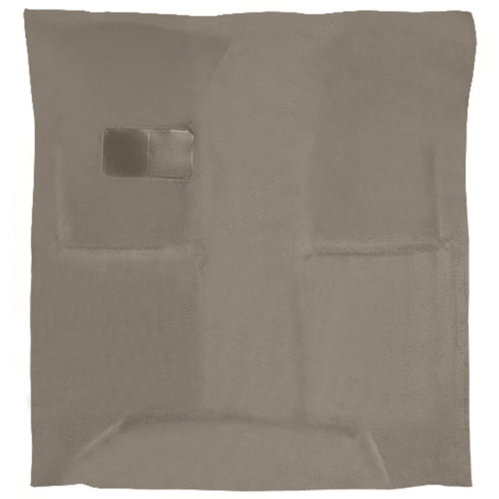 2007-14 Silverado/Sierra Truck Regular Cab Carpet Set Complete w/o Heel Pad Molded Standard Backing Cutpile Gray