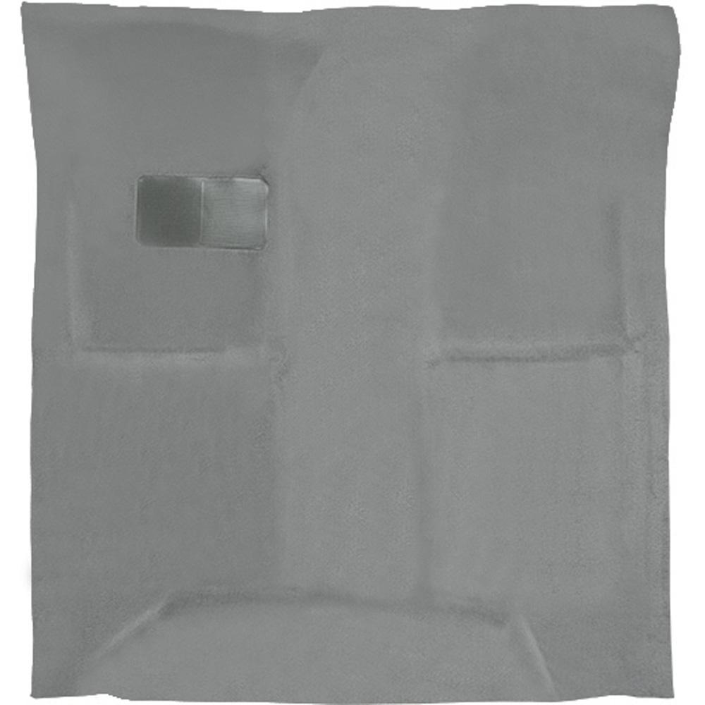 2007-14 Silverado/Sierra Truck Regular Cab Carpet Set Complete w/o Heel Pad Molded Standard Backing Cutpile Medium Gray / Pewter