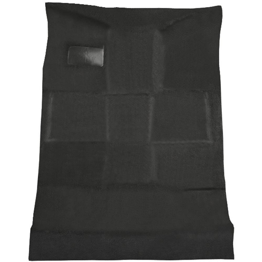 2007-14 Silverado/Sierra Truck Extra Cab Carpet Set Complete w/o Heel Pad Molded Standard Backing Cutpile Ebony