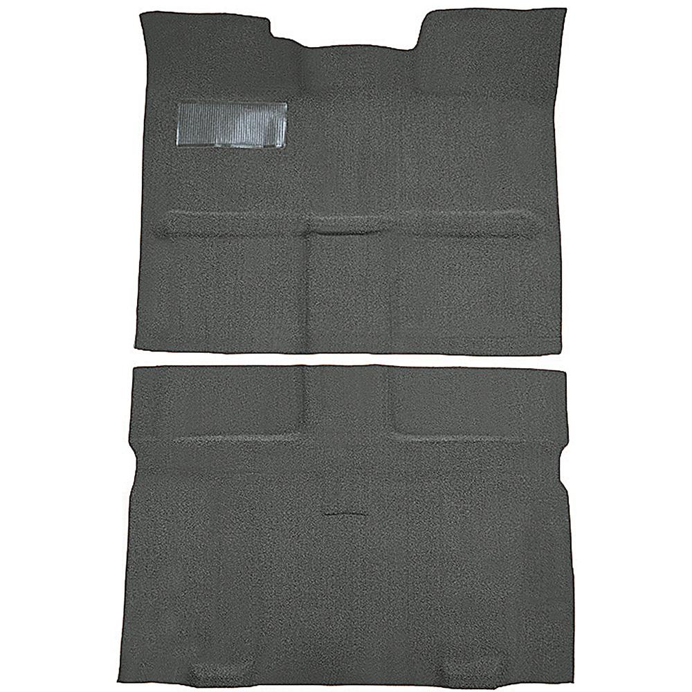 1967-72 Chevrolet, GMC Suburban 3-Door Molded Passenger Area Carpet Kit Loop Standard Backing Column Shift Automatic or 3-Speed Manual 2WD Gunmetal Gray