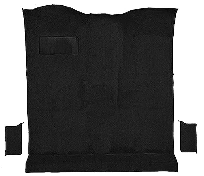 1978-80 K5 Blazer, Jimmy 2-Door Molded Passenger Area Carpet Kit Cut Pile Standard Backing Column & Floor Shift Automatic or Manual 2WD/4WD Black