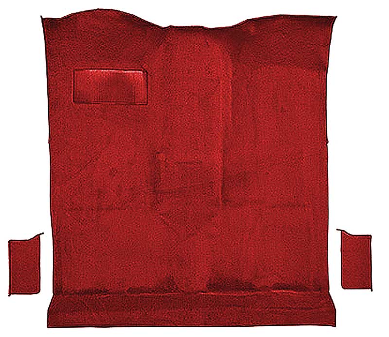 1978-80 K5 Blazer, Jimmy 2-Door Molded Passenger Area Carpet Kit Cut Pile Standard Backing Column & Floor Shift Automatic or Manual 2WD/4WD Dark Red / Carmine