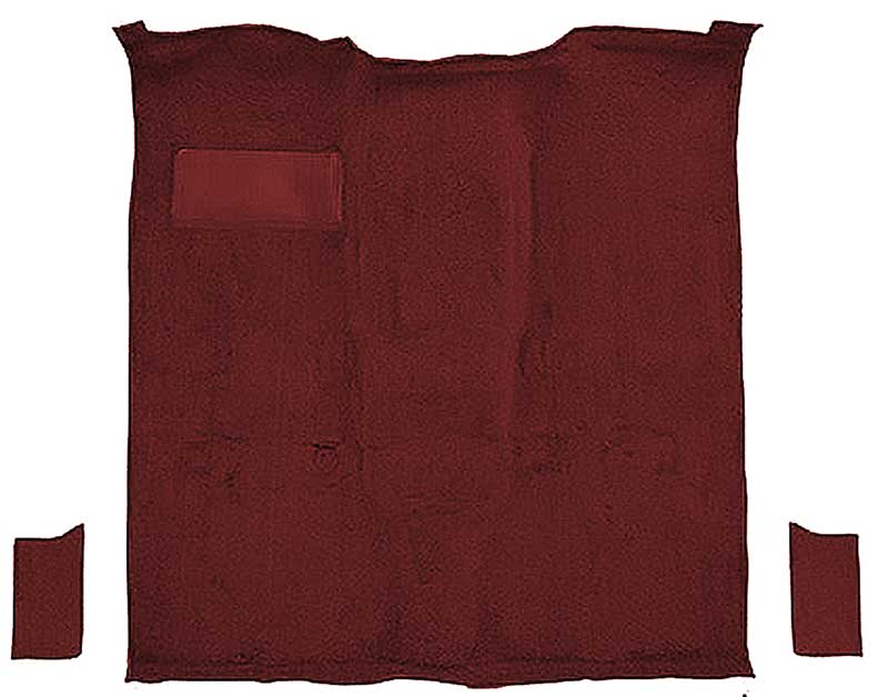 1981-91 K5 Blazer, Jimmy 2-Door Molded Passenger Area Carpet Kit Cut Pile Standard Backing Column & Floor Shift Automatic or Manual 2WD/4WD Maroon