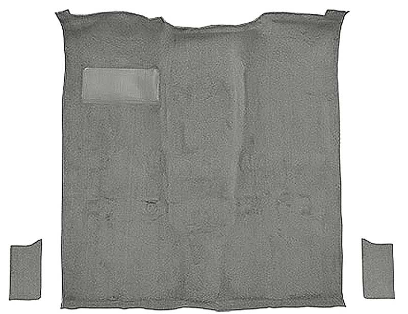 1981-91 K5 Blazer, Jimmy 2-Door Molded Passenger Area Carpet Kit Cut Pile Standard Backing Column & Floor Shift Automatic or Manual 2WD/4WD Medium Gray