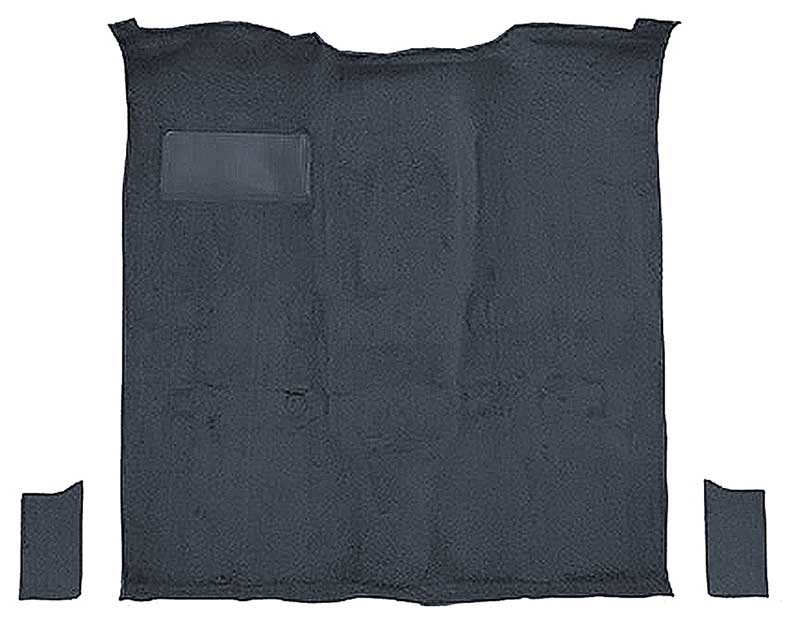 1981-91 K5 Blazer, Jimmy 2-Door Molded Passenger Area Carpet Kit Cut Pile Standard Backing Column & Floor Shift Automatic or Manual 2WD/4WD Blue