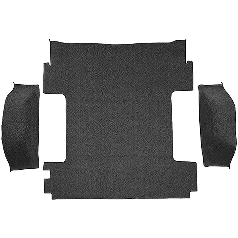 1969-72 Blazer/Jimmy Except CST Carpet Cargo Area 3-Piece Set Molded Wheel Well Covers Standard Backing Loop Black