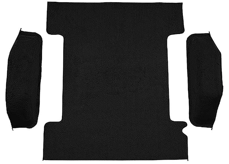 1974-77 K5 Blazer/Jimmy Carpet Set Cargo Area Molded Cut Pile Standard Backing Black