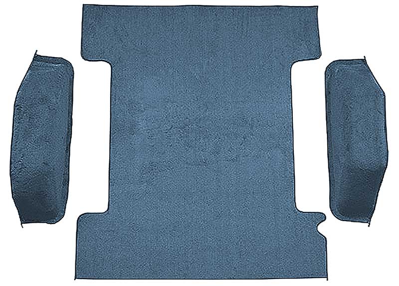 1974-77 K5 Blazer/Jimmy Carpet Set Cargo Area Molded Cut Pile Standard Backing Blue