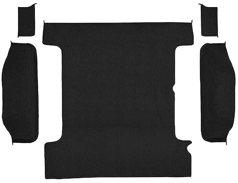 1978-91 K5 Blazer/Jimmy Carpet Set Cargo Area Molded Cut Pile Standard Backing Black