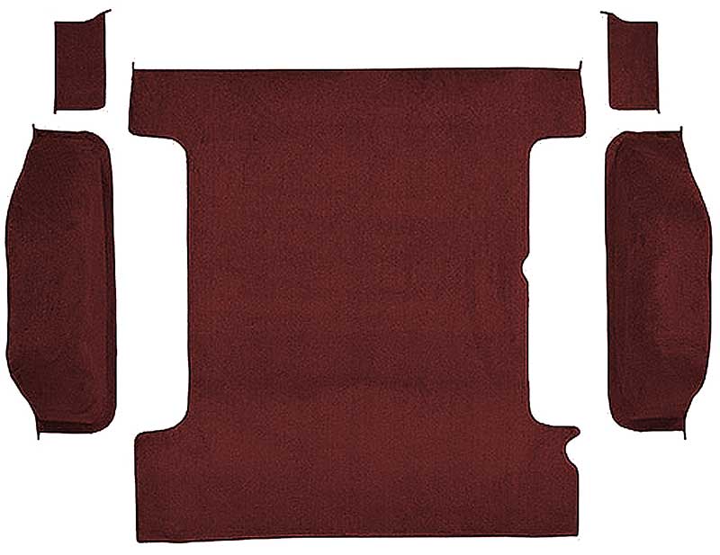 1978-91 K5 Blazer/Jimmy Carpet Set Cargo Area Molded Cut Pile Standard Backing Maroon