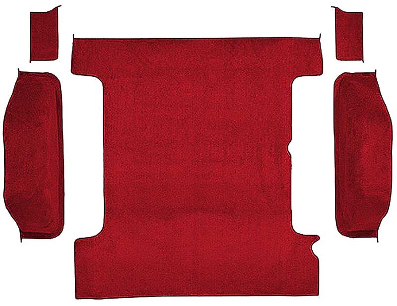 1978-91 K5 Blazer/Jimmy Carpet Set Cargo Area Molded Cut Pile Standard Backing Dark Red / Carmine