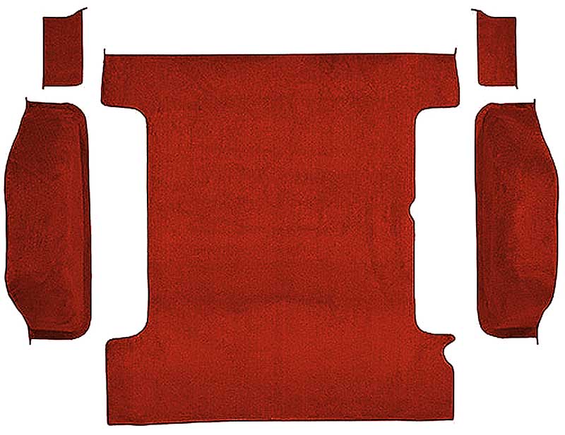 1978-91 K5 Blazer/Jimmy Carpet Set Cargo Area Molded Cut Pile Standard Backing Maple / Canyon