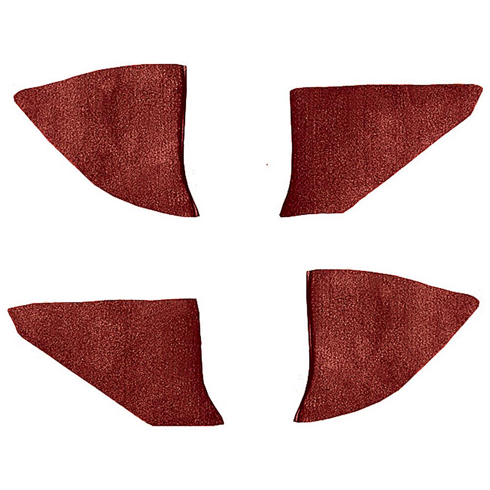 1973-74 Chevrolet/GMC Truck Carpet Kick Panel Inserts w/o Cardboard Backing Loop Red