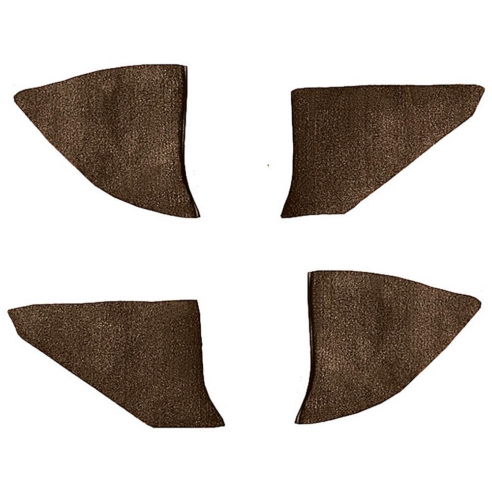 1973-74 Chevrolet/GMC Truck Carpet Kick Panel Inserts w/o Cardboard Backing Loop Dark Saddle