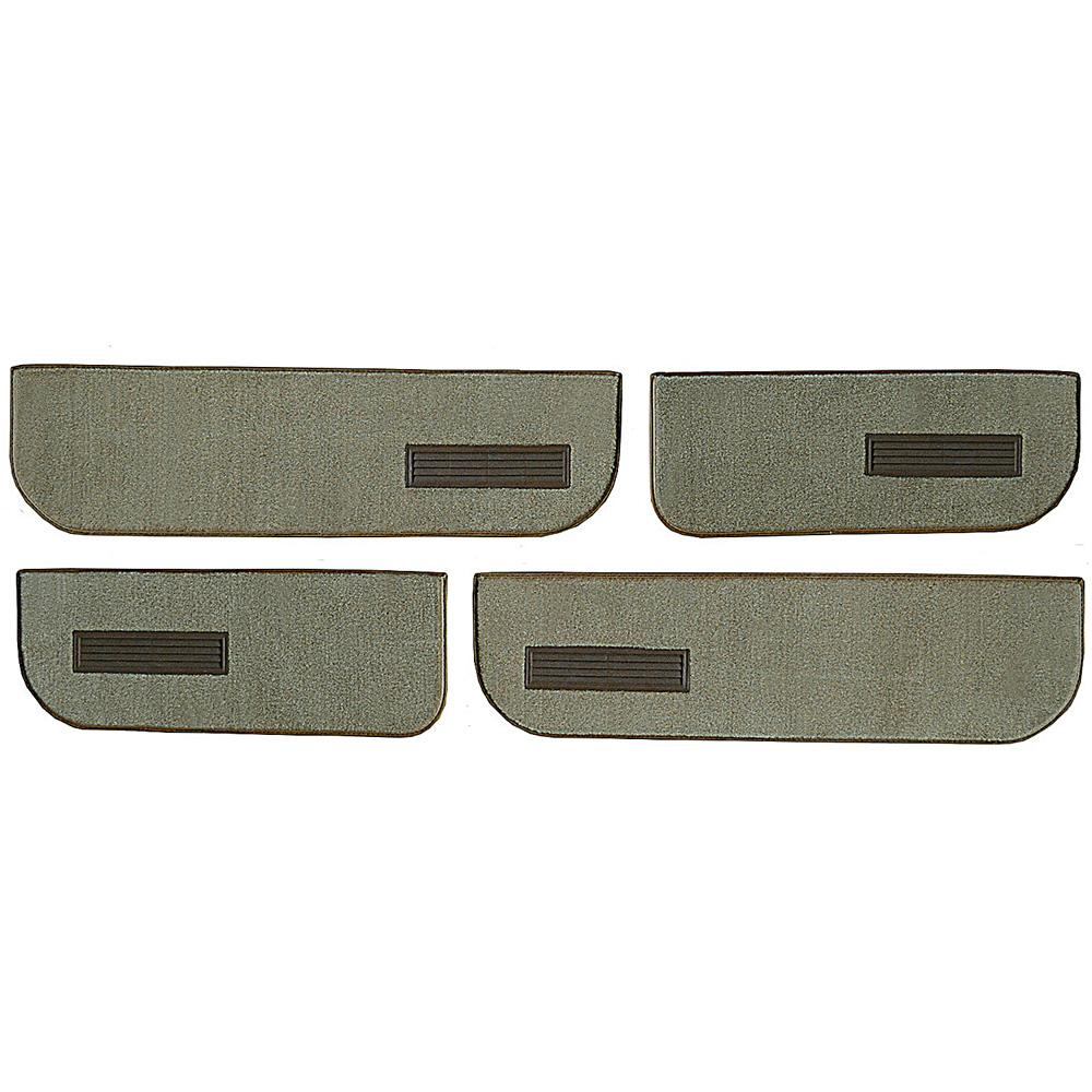 1974-87 Chevrolet/GMC Crew Cab Truck Carpet Door Panel Inserts w/ Cardboard Backing w/ Vents 4-Piece Cutpile Medium Beige