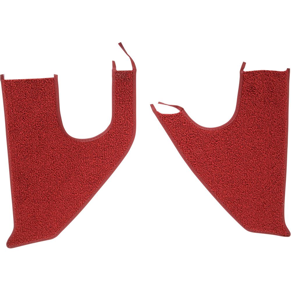 1967-72 Chevrolet/GMC Truck Carpet Kick Panel Inserts w/ Cardboard Backing Loop Red
