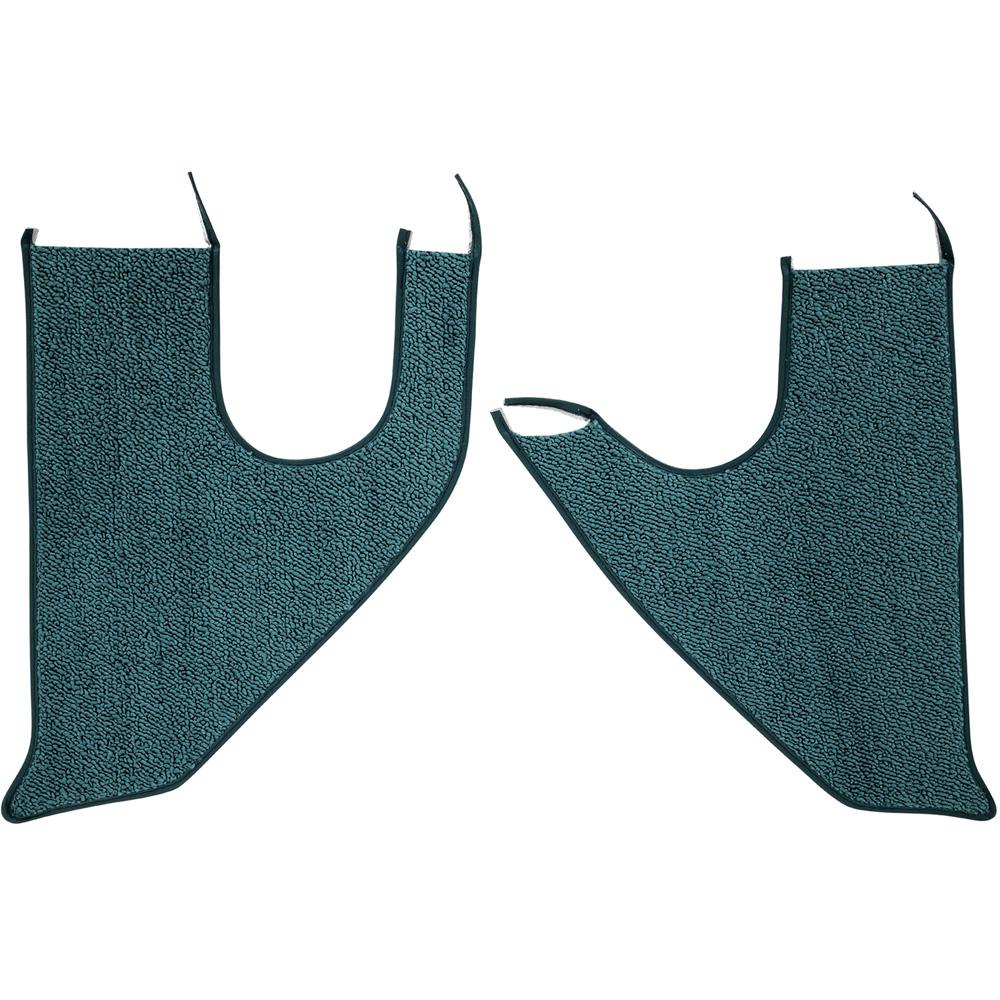 1967-72 Chevrolet/GMC Truck Carpet Kick Panel Inserts w/ Cardboard Backing Loop Aqua
