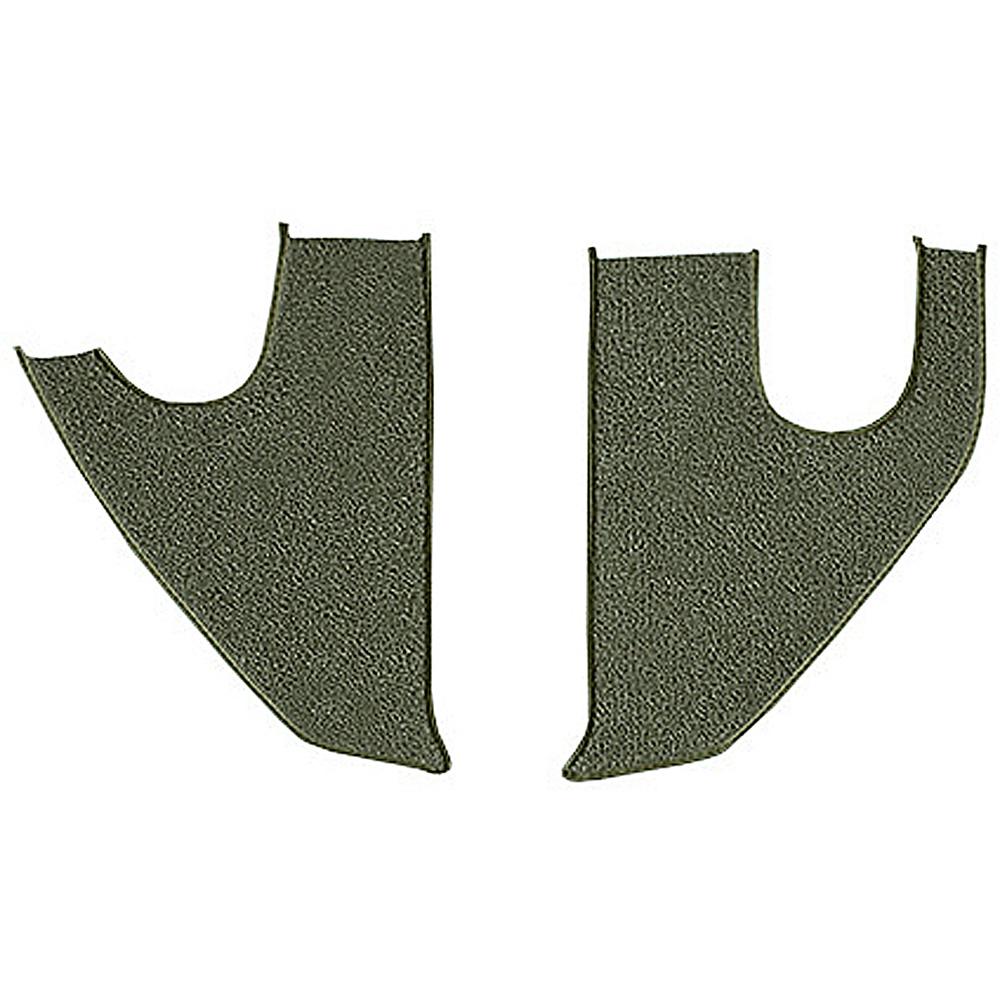 1967-72 Chevrolet/GMC Truck Carpet Kick Panel Inserts w/ Cardboard Backing Loop Moss Green