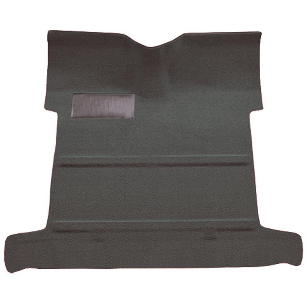 1955-59 Chevrolet, GMC Pickup 2nd Series Regular Cab Molded Carpet Set Loop Mass Backing w/o Holes 4-Speed High Hump 2WD Gunmetal Gray