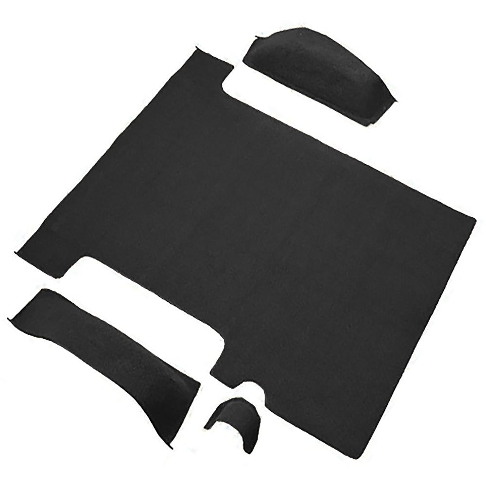 1967-72 Chevrolet/GMC Suburban Cargo Area 4-Piece Set Molded Wheel Well Covers Standard Backing Vinyl Black