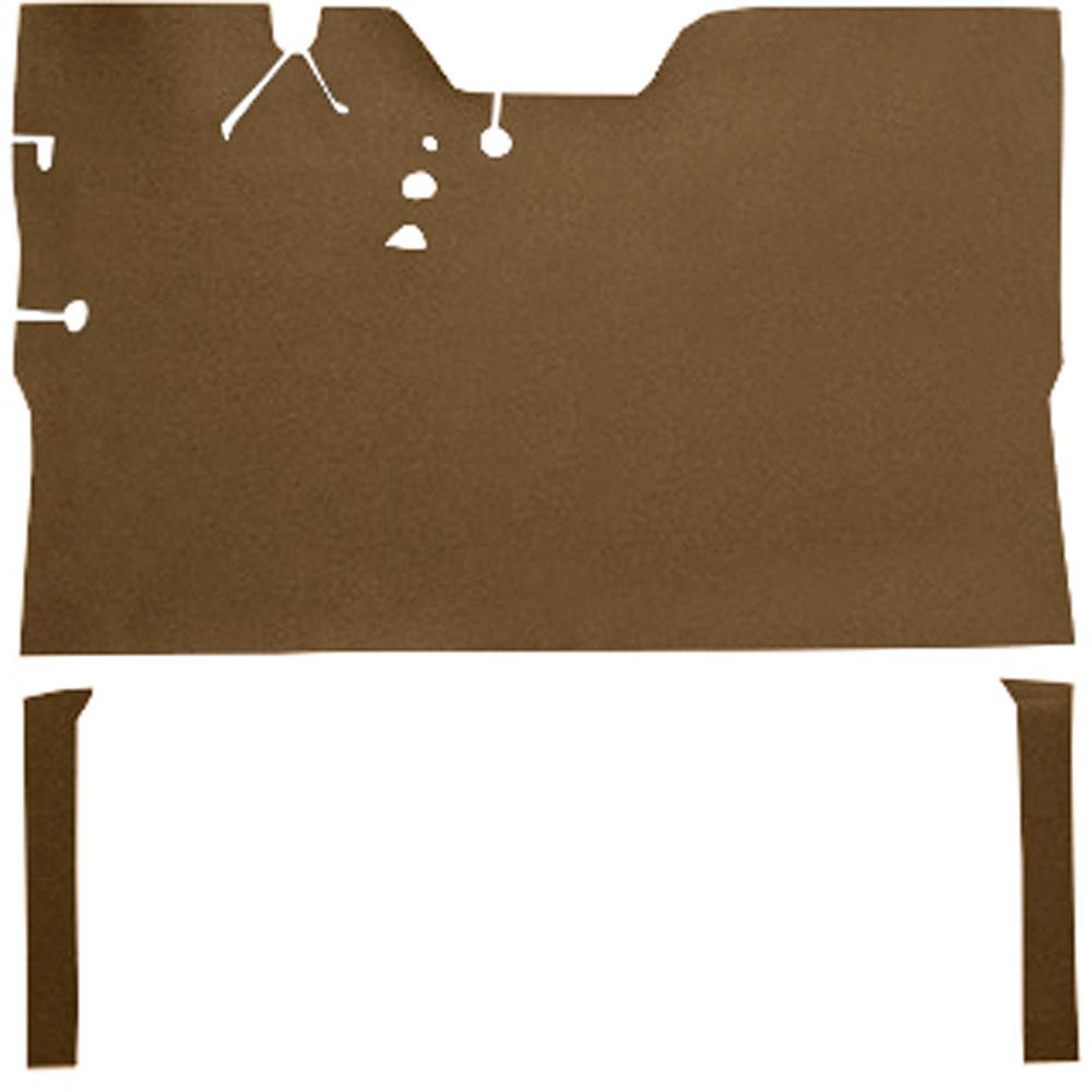 1947-55 Chevrolet, GMC Pickup 1st Series Regular Cab Die-Cut Vinyl Flooring Kit Vinyl Standard Backing w/ Stock Seat Riser Automatic or 3-Speed Manual Low Hump 2WD Beige