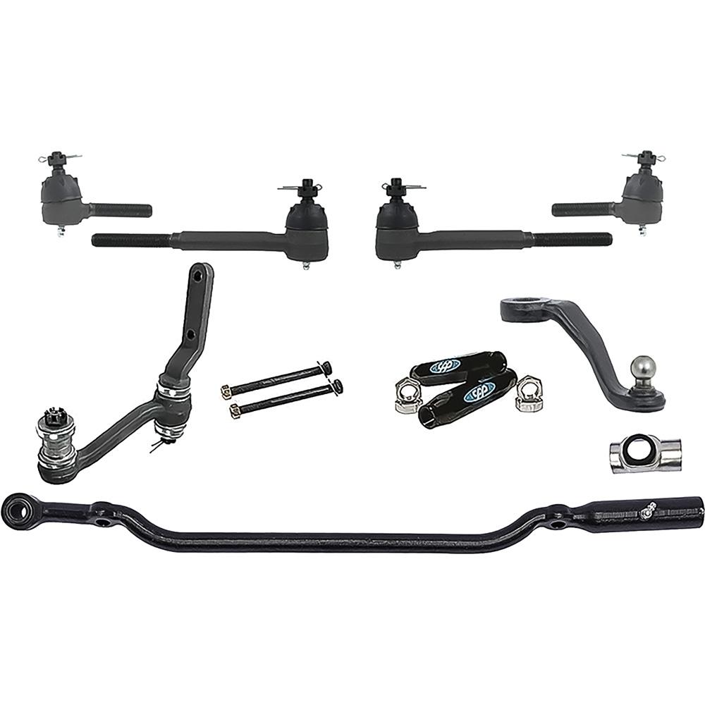 1955-57 Chevrolet Bel Air Steerng Linkage Set With Upgraded Idler Arm with Bearings