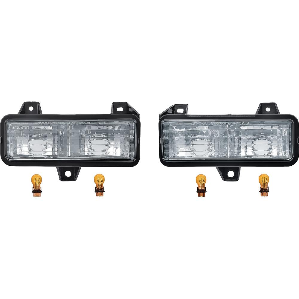 1989-91 Chevy, GMC Pickup, Crew Cab Park Lamp Set For Single Sealed Beam Models Pair