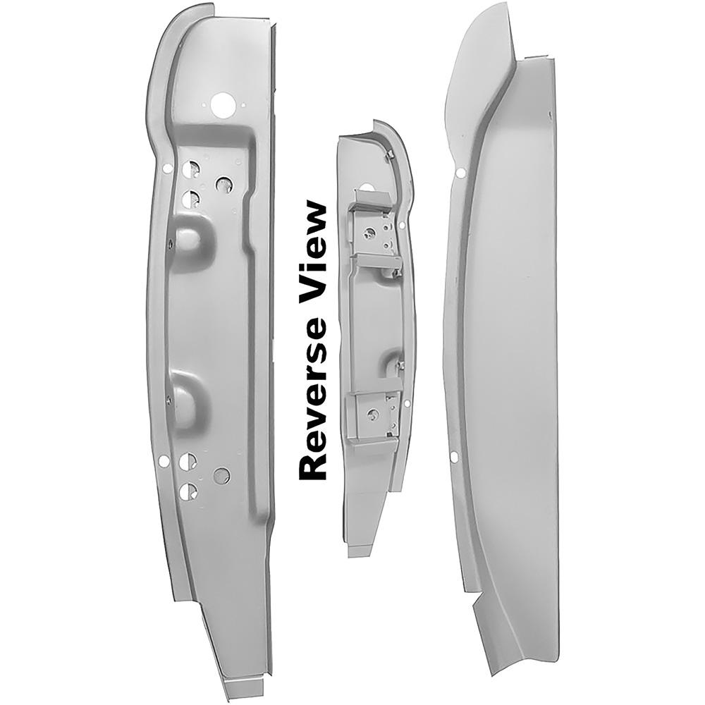 1968-77 Ford Bronco Door Hinge "A" Pillar Post Assembly LH, Driver Side 2-Piece Set