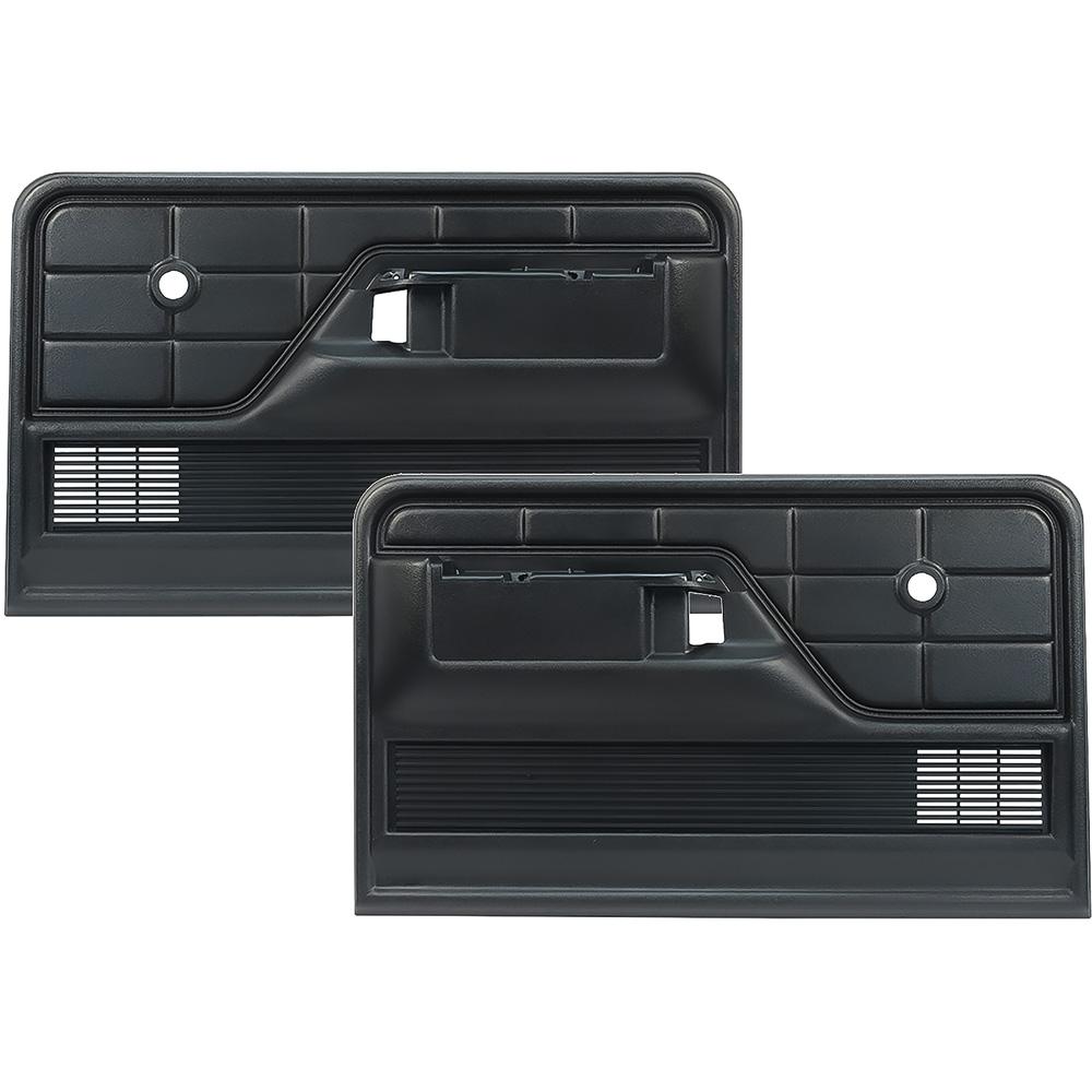 1973-79 Ford F-Pickup, 1978-79 Bronco Interior Door Panels Standard Interior Black RH & LH Pair
