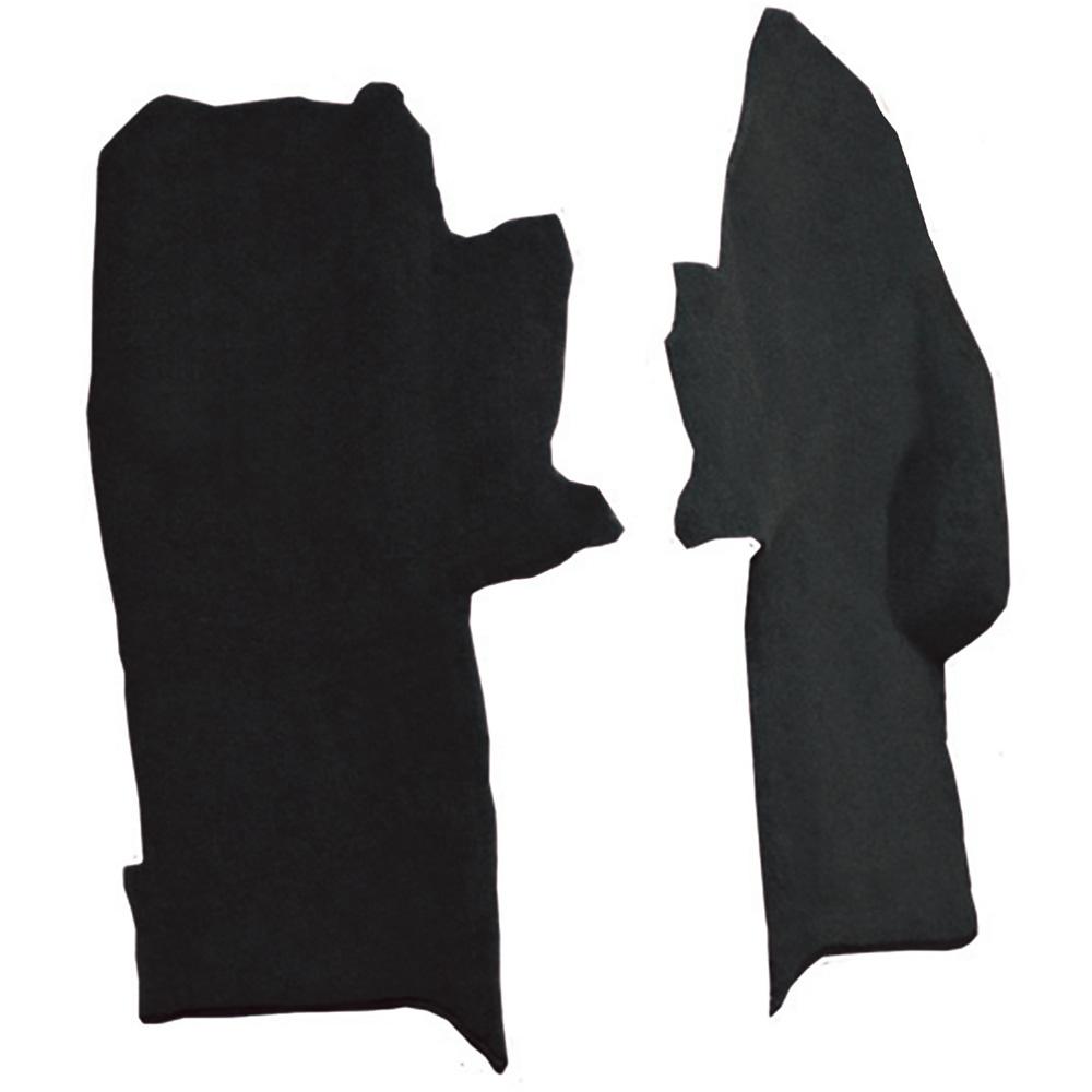 1984-89 Chevrolet Corvette Console Carpet Strips 2-Piece Set Cutpile Black