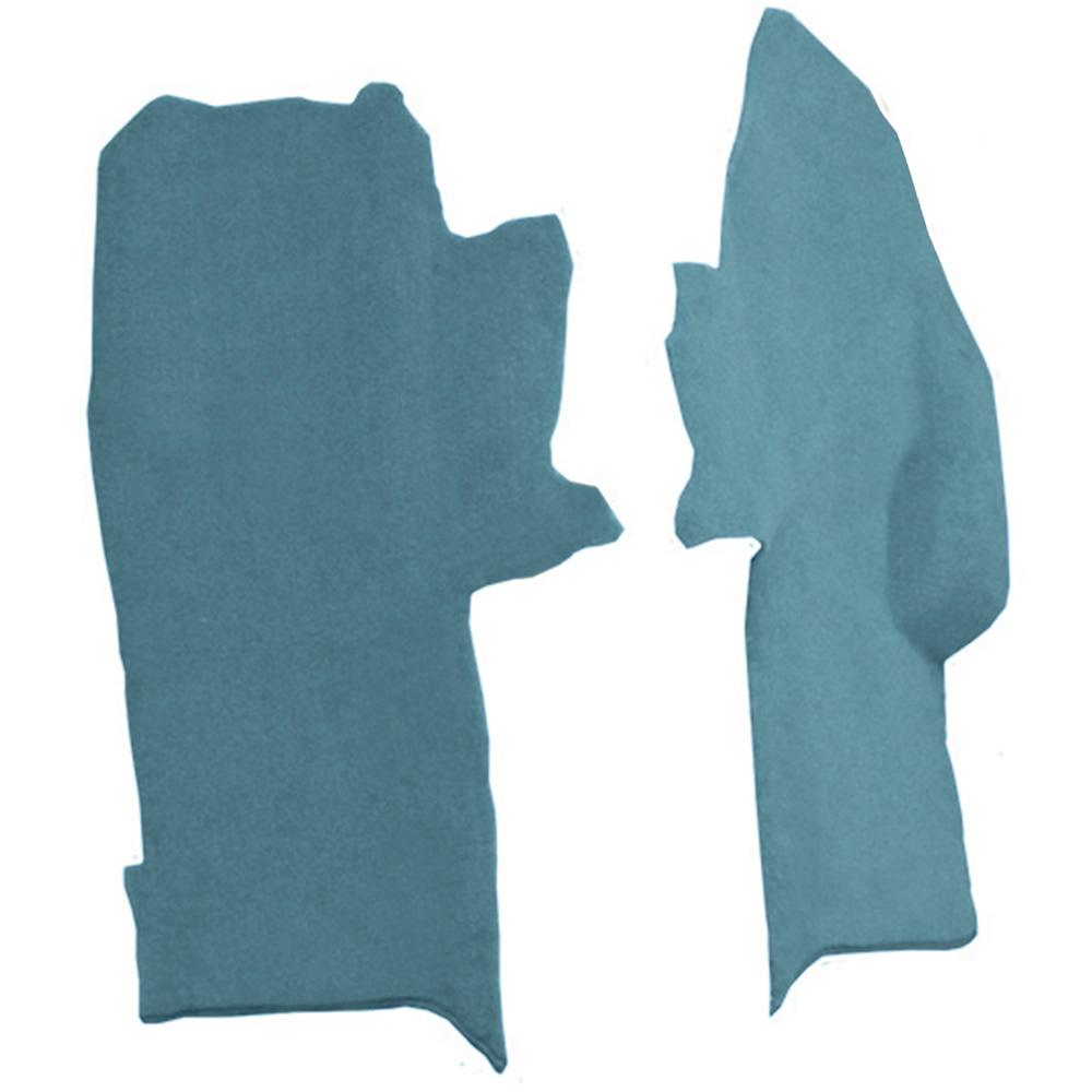 1984-89 Chevrolet Corvette Console Carpet Strips 2-Piece Set Cutpile Metallic Blue