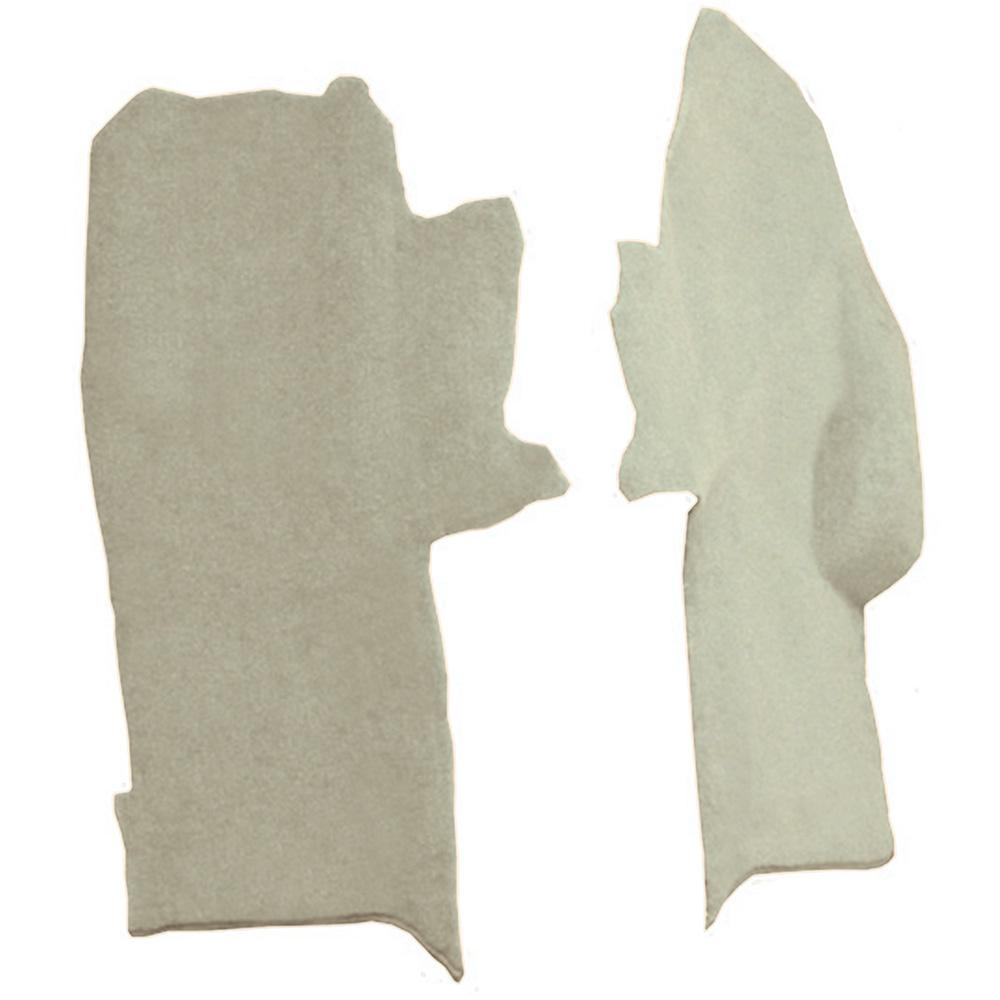 1984-89 Chevrolet Corvette Console Carpet Strips 2-Piece Set Cutpile Saddle / Biscuit
