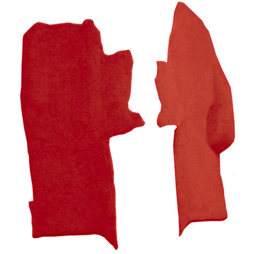 1984-89 Chevrolet Corvette Console Carpet Strips 2-Piece Set Cutpile Flame Red
