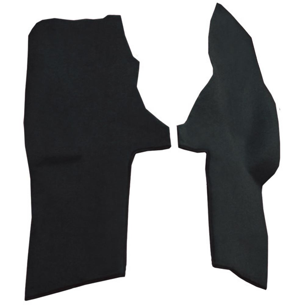 1994-96 Chevrolet Corvette Console Carpet Strips 2-Piece Set Cutpile Black