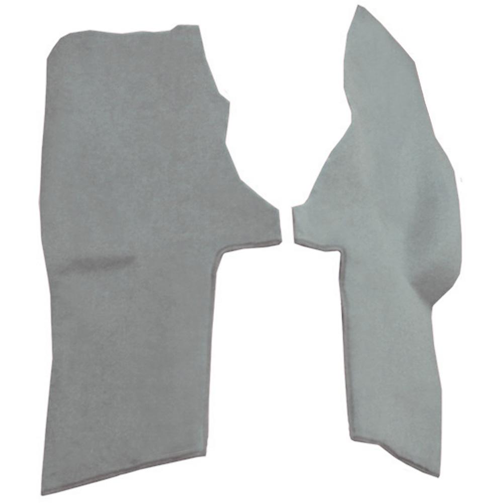 1994-96 Chevrolet Corvette Console Carpet Strips 2-Piece Set Cutpile Medium Gray/Pewter