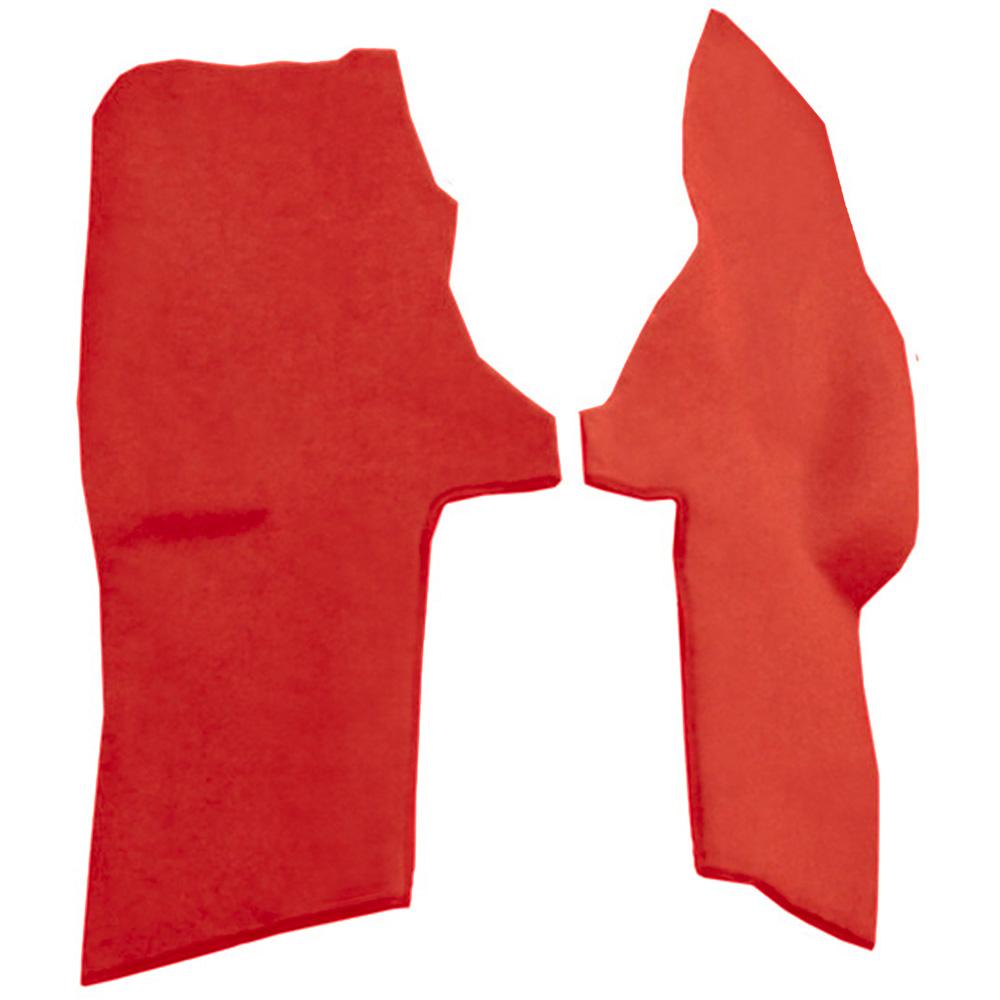 1994-96 Chevrolet Corvette Console Carpet Strips 2-Piece Set Cutpile Torch Red