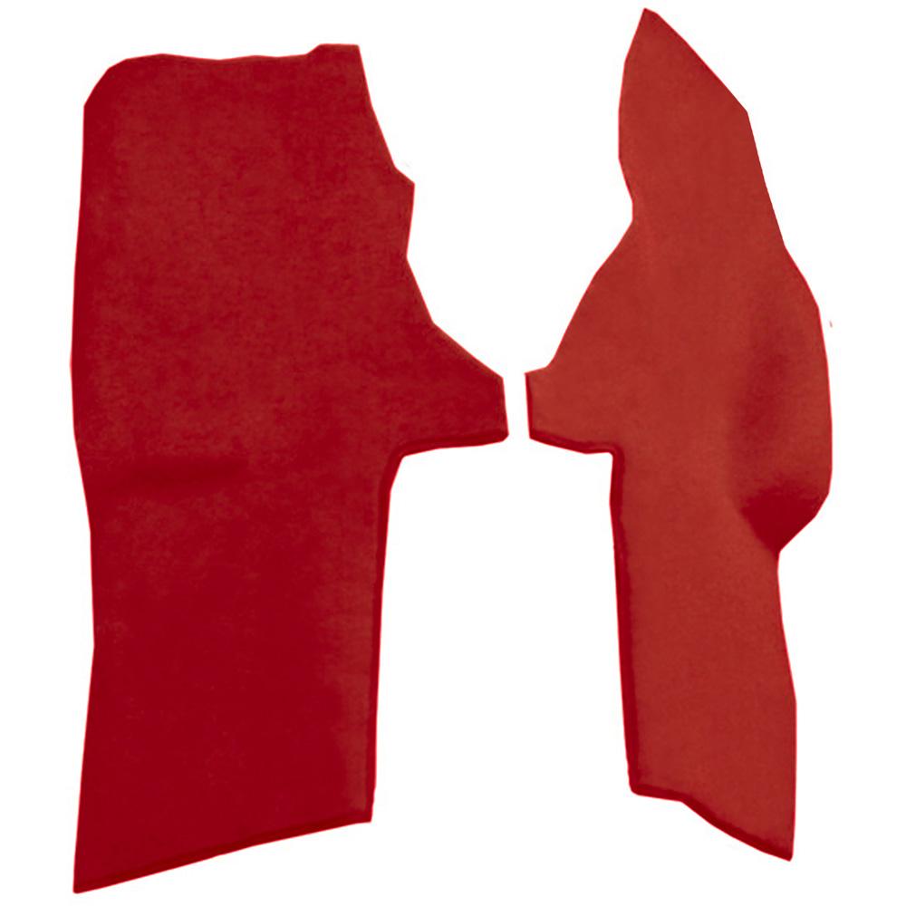 1994-96 Chevrolet Corvette Console Carpet Strips 2-Piece Set Truvette Torch Red