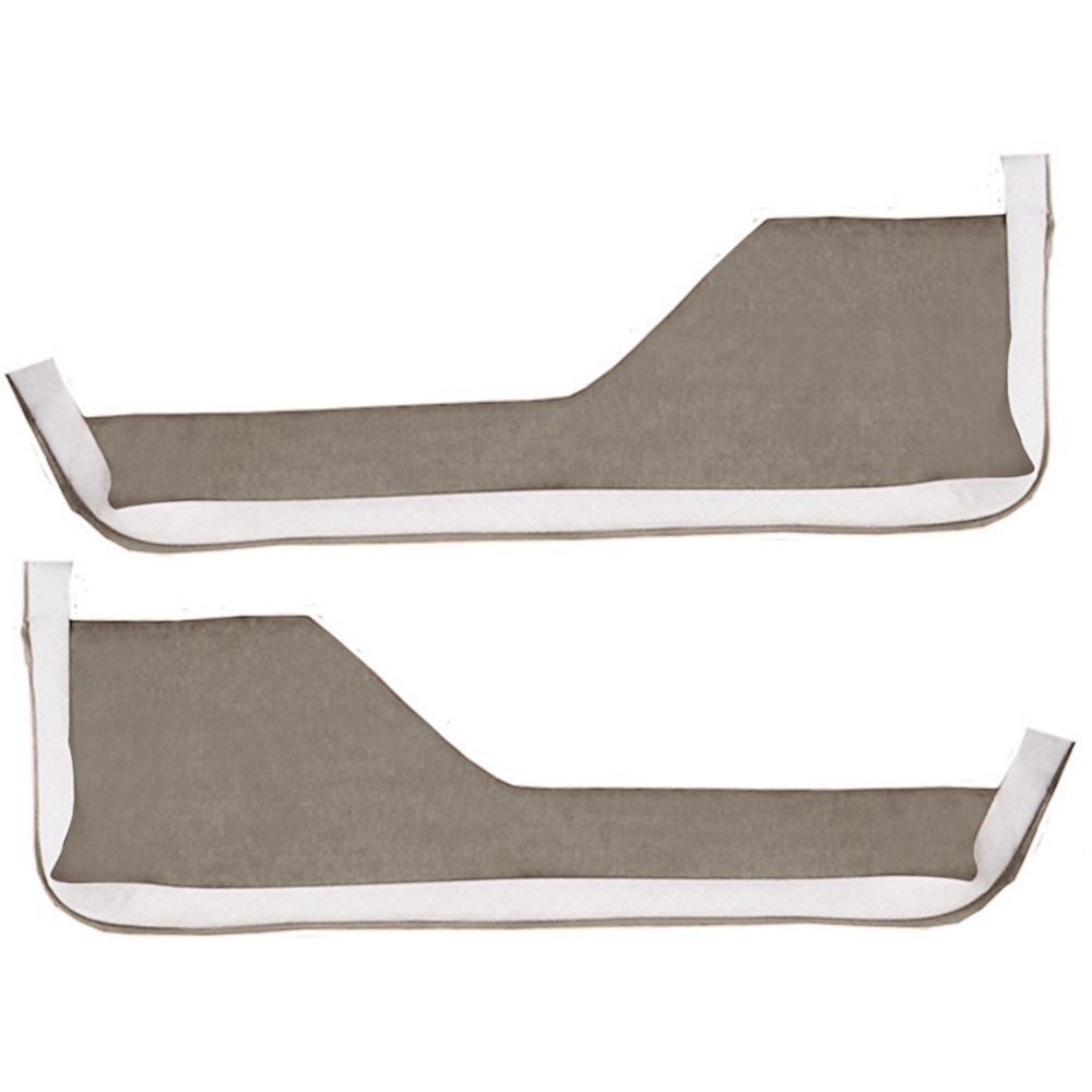 1984-89 Chevrolet Corvette Door Panel Carpet Inserts 2-Piece Set Cutpile Gray