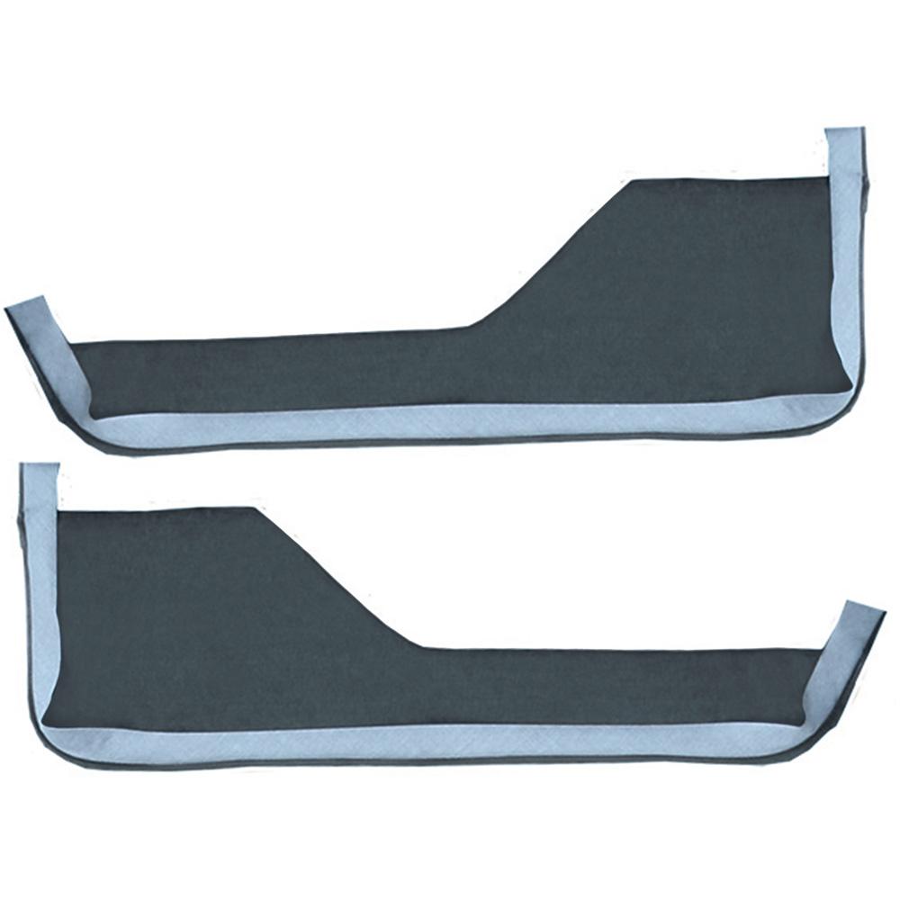 1984-89 Chevrolet Corvette Door Panel Carpet Inserts 2-Piece Set Cutpile Blue